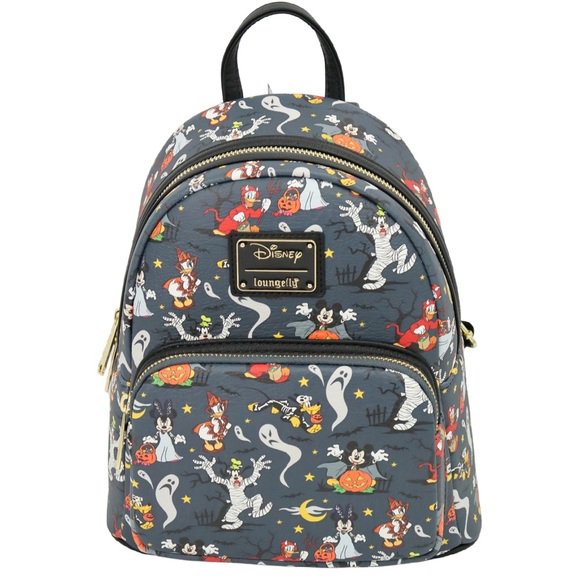 Disney Mini Backpack Mickey & Friends Halloween AOP Loungefly