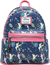Load image into Gallery viewer, Disney Mini Backpack Tinkerbell AOP Pink Glow in the Dark Loungefly
