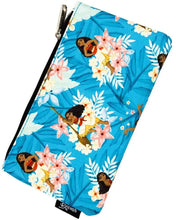Load image into Gallery viewer, Disney Zipper Pouch Moana Floral Leaves AOP Loungefly
