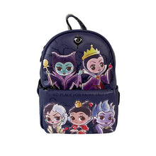 Load image into Gallery viewer, Disney Mini Backpack Wallet Set Chibi Villains Loungefly
