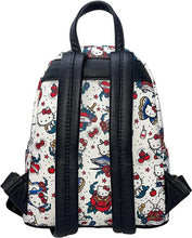 Load image into Gallery viewer, Sanrio Mini Backpack Hello Kitty Tattoo AOP Loungefly
