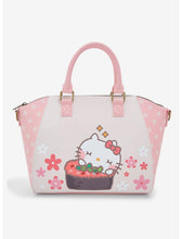 Load image into Gallery viewer, Sanrio Tote Satchel Bag Hello Kitty Sushi Loungefly
