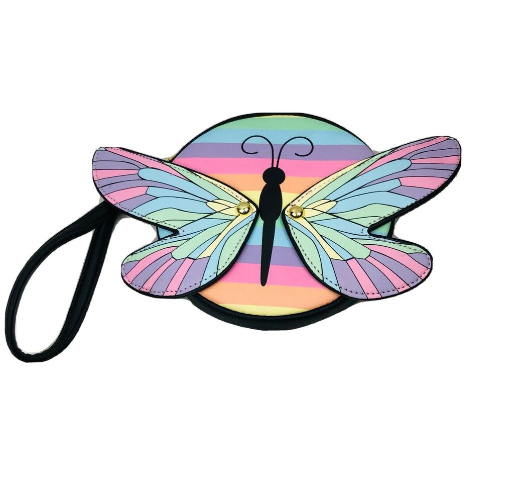 Betsey Johnson Wristlet Rainbow Butterfly