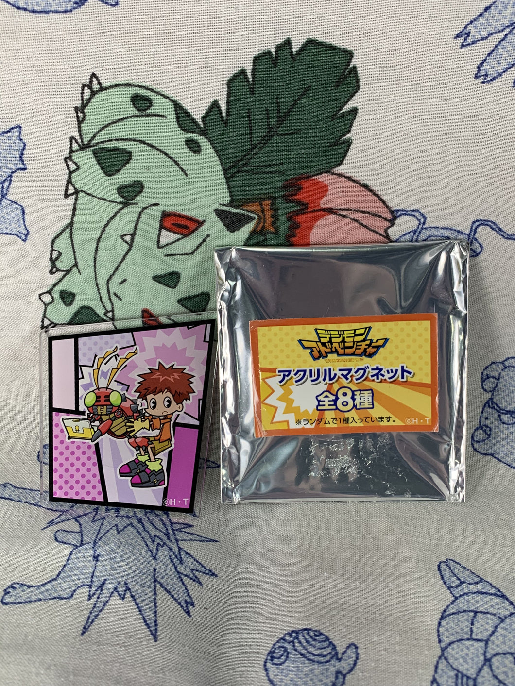 Digimon Adventure Limited Base Goods Acrylic Magnet Izzy Izumi with Tentomon