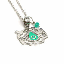 Load image into Gallery viewer, Digimon Adventure Necklace Digivice Mimi Tachikawa and Palmon Anahita Stones
