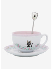 Load image into Gallery viewer, Kiki's Delivery Service Tea Cup and Saucer Set Jiji Studio Ghibli
