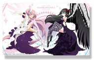 Madoka Magica Rubber Deskmat with Ultimate Madoka Kaname and Devil Homura Akemi