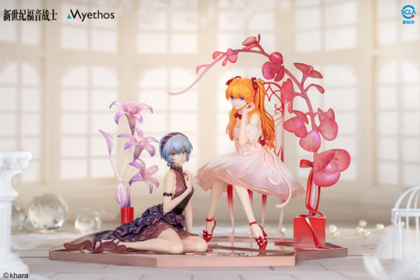 Neon Genesis Evangelion Figure 1/7 Scale Asuka Shikinami Langley and Rei Ayanami Whisper of the Flower Ver. Myethos