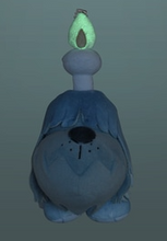 Load image into Gallery viewer, Pokemon Plush Keychain Greavard Yona Yona Ghost GITD Pokemon Center
