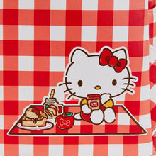 Load image into Gallery viewer, Sanrio Mini Backpack Hello Kitty Fuzzy Gingham Loungefly
