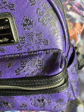 Load image into Gallery viewer, Disney Parks Mini Backpack Haunted Mansion Wallpaper Loungefly

