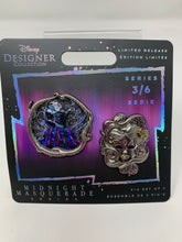 Load image into Gallery viewer, Disney Pin Set of 2 Midnight Masquerade Designer Collection
