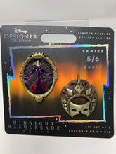 Load image into Gallery viewer, Disney Pin Set of 2 Midnight Masquerade Designer Collection
