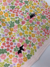 Load image into Gallery viewer, Studio Ghibli Mini Towel Jiji Embroidered Floral Konami
