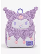 Sanrio Mini Backpack Kuromi Fuzzy Pastel Loungefly