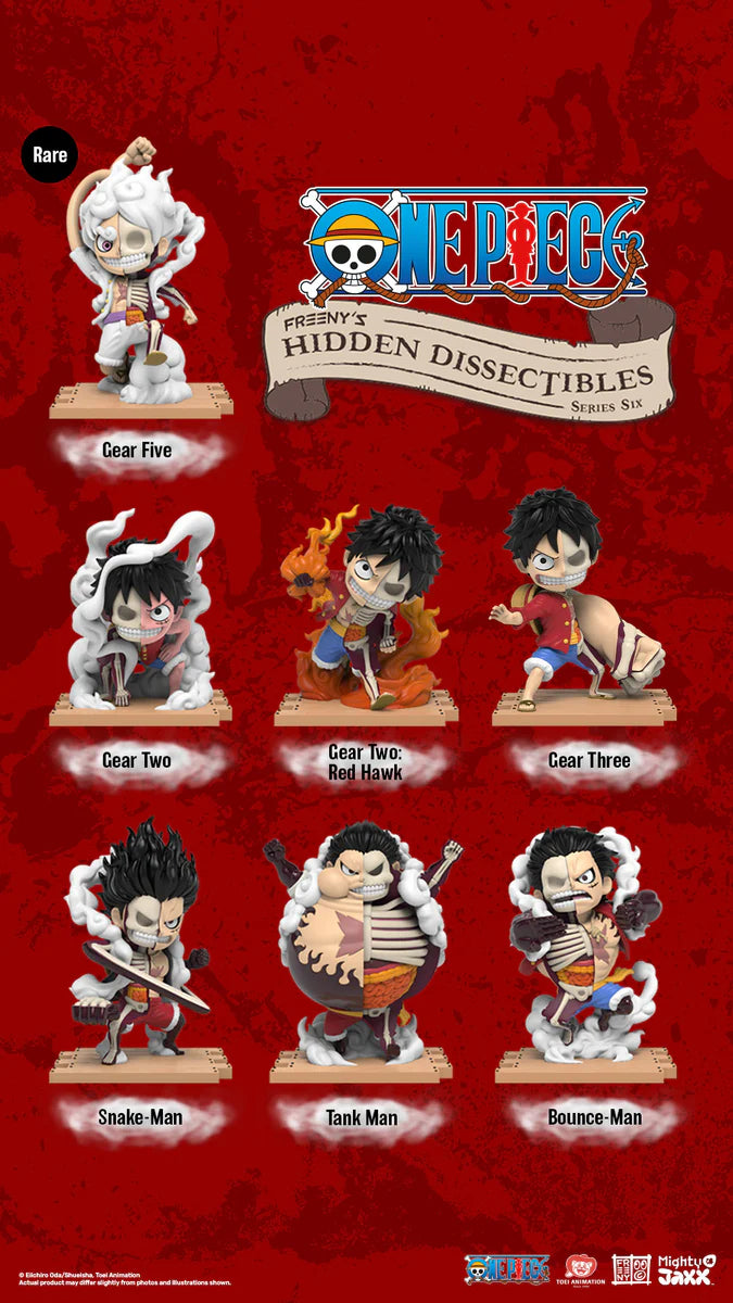 One Piece Blind Box Luffy's Gears Freeny's Hidden Dissectibles Series 6 Mighty Jaxx
