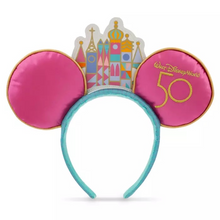 Load image into Gallery viewer, Disney Mini Backpack Ears Key Set It&#39;s a Small World Main Attraction Loungefly
