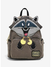 Load image into Gallery viewer, Disney Mini Backpack Meeko Fuzzy Loungefly
