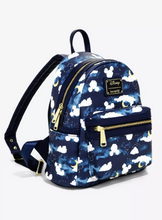 Load image into Gallery viewer, Disney Mini Backpack Mickey Mouse Constellations &amp; Clouds- Dark Blue Loungefly
