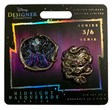 Load image into Gallery viewer, Disney Pin Set of 2 Midnight Masquerade Designer Collection
