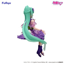 Load image into Gallery viewer, Piapro Figure Hatsune Miku Noodle Stopper Flower Fairy - Purple Cosmos ver. FuRyu

