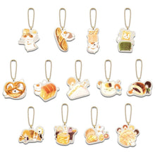 Load image into Gallery viewer, Natsume's Book of Friends Acrylic Keychain Freshy Baked Bread With Nyanko Sensei Ichiban Kuji G Prize Bandai
