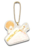 Load image into Gallery viewer, Natsume's Book of Friends Acrylic Keychain Freshy Baked Bread With Nyanko Sensei Ichiban Kuji G Prize Bandai
