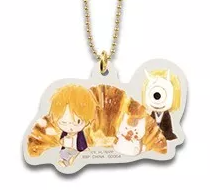 Load image into Gallery viewer, Natsume's Book of Friends Acrylic Keychain Freshy Baked Bread With Nyanko Sensei Ichiban Kuji G Prize Bandai
