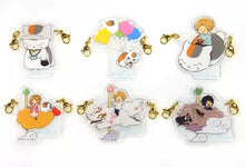 Load image into Gallery viewer, Natsume's Book of Friends Acrylic Keychain Nyanko-sensei and Ayakashi Amusement Park Ichiban Kuji G Prize Bandai
