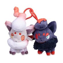 Load image into Gallery viewer, Pokemon Plush Keychain Zorua &amp; Hisuian Zorua Parallel Pairs Two-Plush Key Chain
