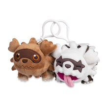 Load image into Gallery viewer, Pokemon Plush Keychain Zigzagoon &amp; Galarian Zigzagoon Parallel Pairs Two-Plush Key Chain
