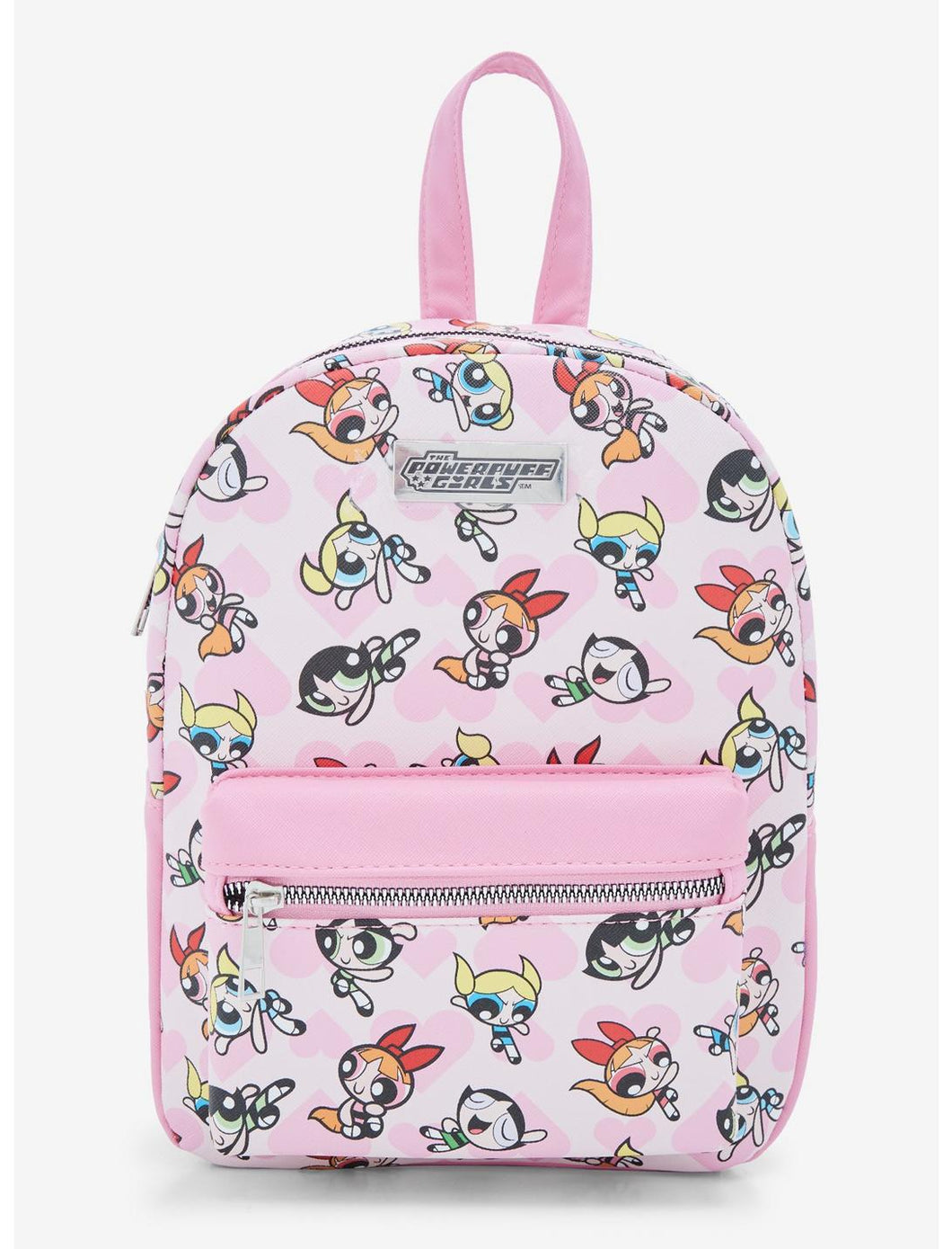 The Powerpuff Girls Mini Backpack Pink Hearts AOP Bioworld