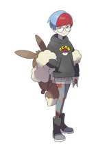 Load image into Gallery viewer, Pokemon Plush Backpack Penny's Button Eevee Backpack Pokemon Center
