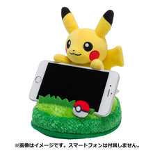 Load image into Gallery viewer, Pokemon Plush Phone Stand Pikachu 2022 Pokemon Center

