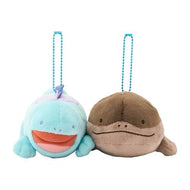 Pokemon Plush Keychain Quagsire & Clodsire Parallel Pairs Two-Plush Key Chain - Pokemon Center Japan