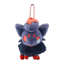 Load image into Gallery viewer, Pokemon Plush Keychain Zorua &amp; Hisuian Zorua Parallel Pairs Two-Plush Key Chain - Pokemon Center Japan
