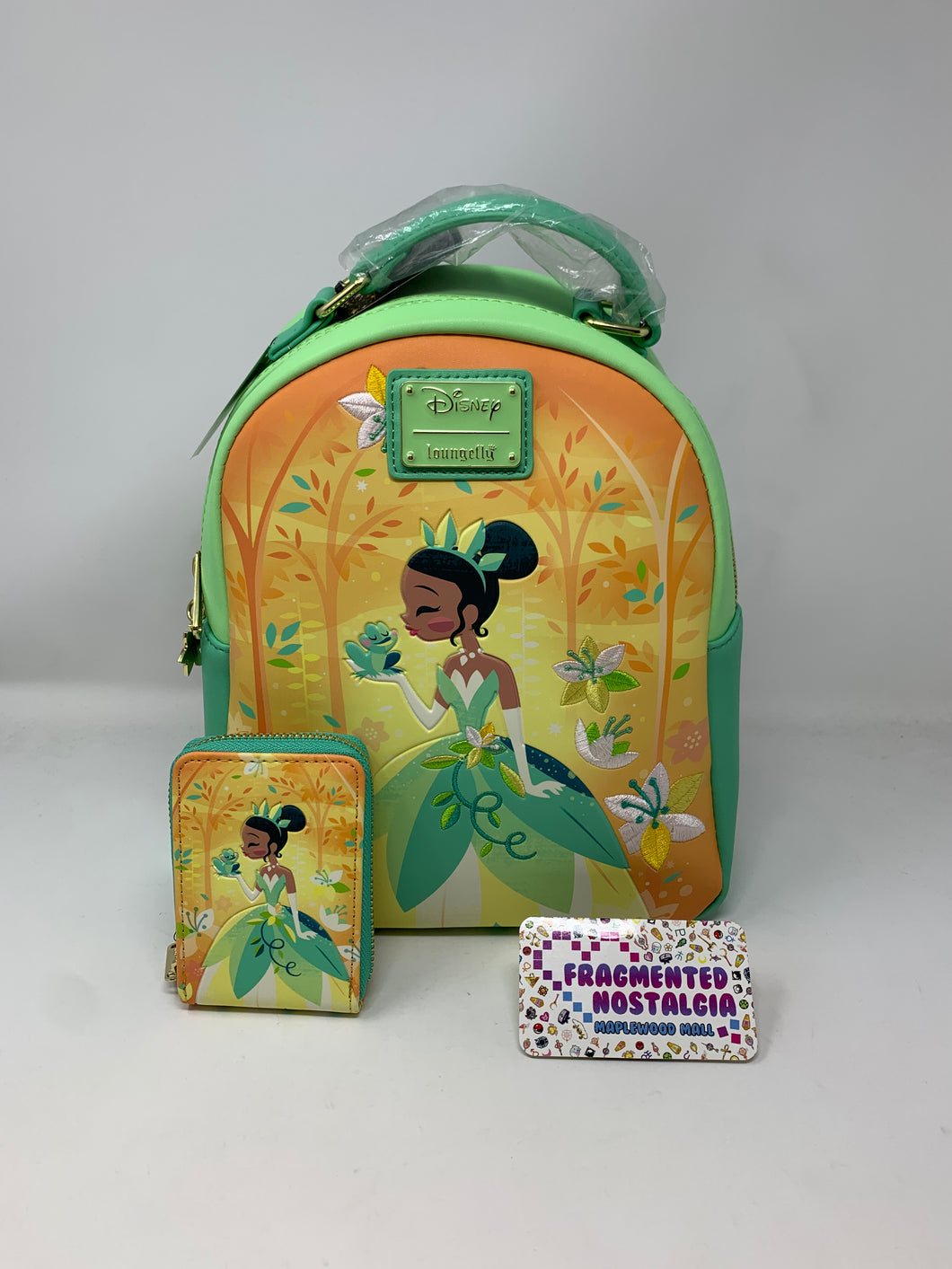 Disney Mini Backpack and Wallet Princess & The Frog Princess Tiana Loungefly