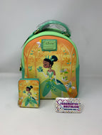 Disney Mini Backpack and Wallet Princess & The Frog Princess Tiana Loungefly
