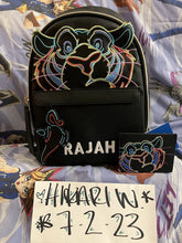 Load image into Gallery viewer, Disney Mini Backpack Cardholder Set Aladdin Neon Rajah Danielle Nicole
