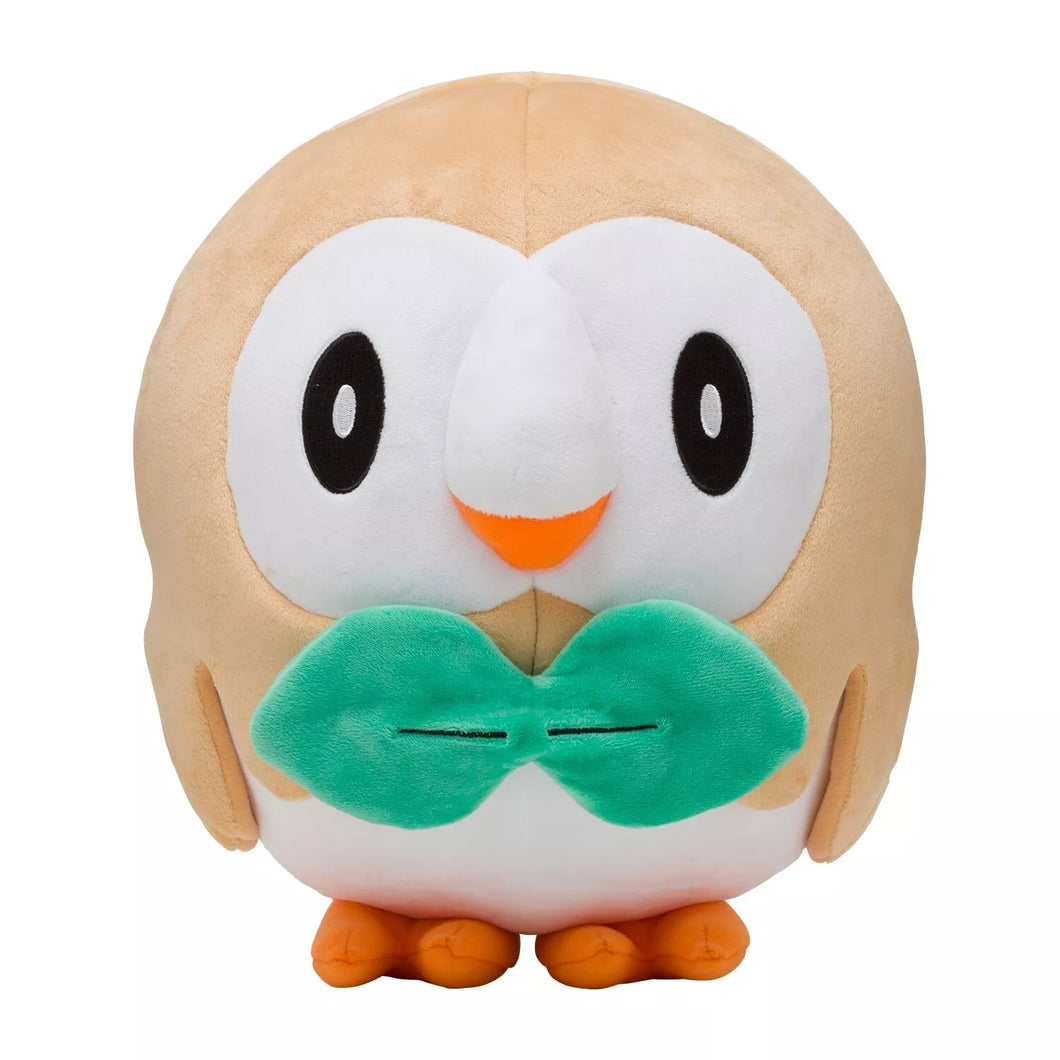 Pokemon Plush Rowlet Life Size Poke Plush 2022 Pokemon Center