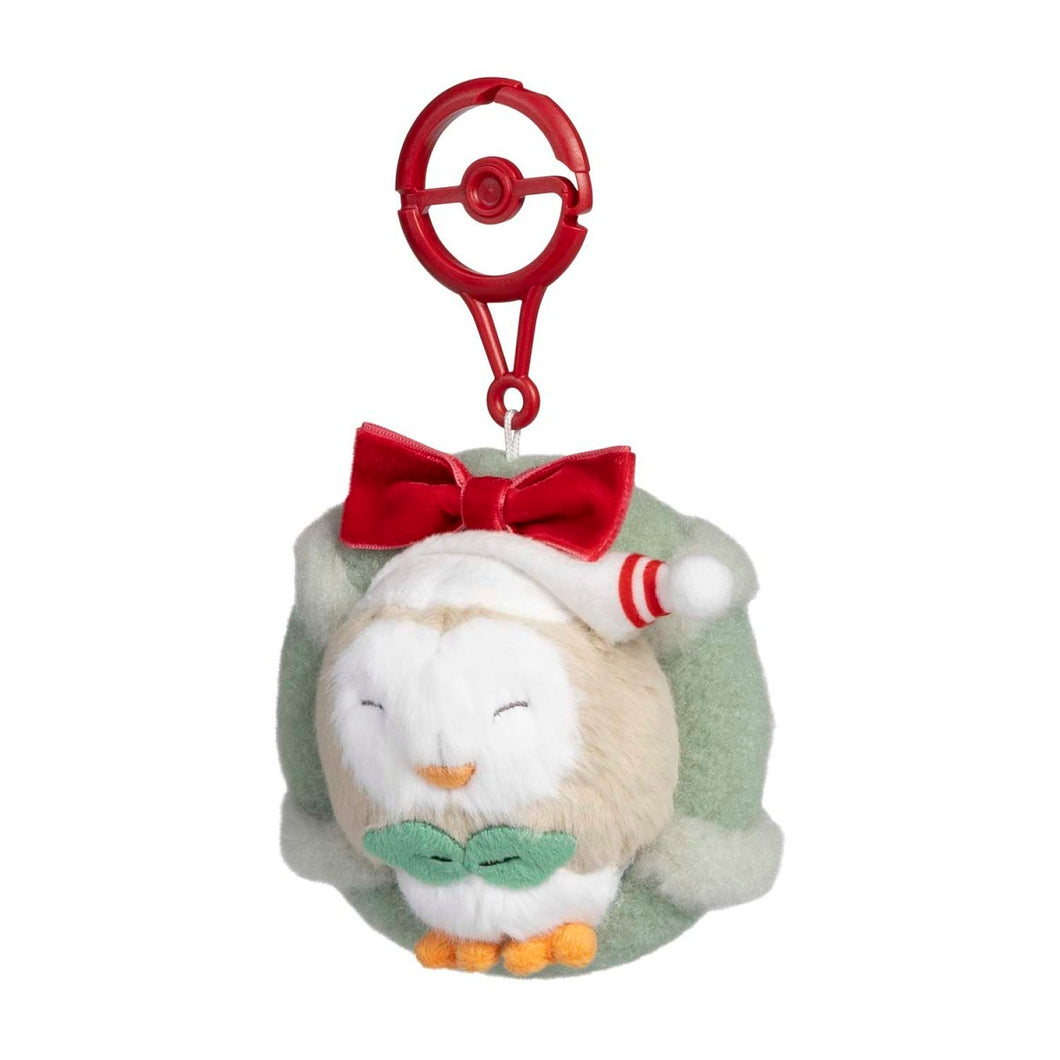 Pokemon Keychain Plush Rowlet Holiday Wishes 2025 Pokemon Center