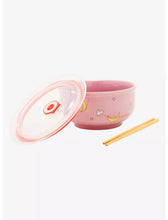 Load image into Gallery viewer, Sailor Moon Ramen Bowl with Lid &amp; Chopsticks Allover Print Just Funky
