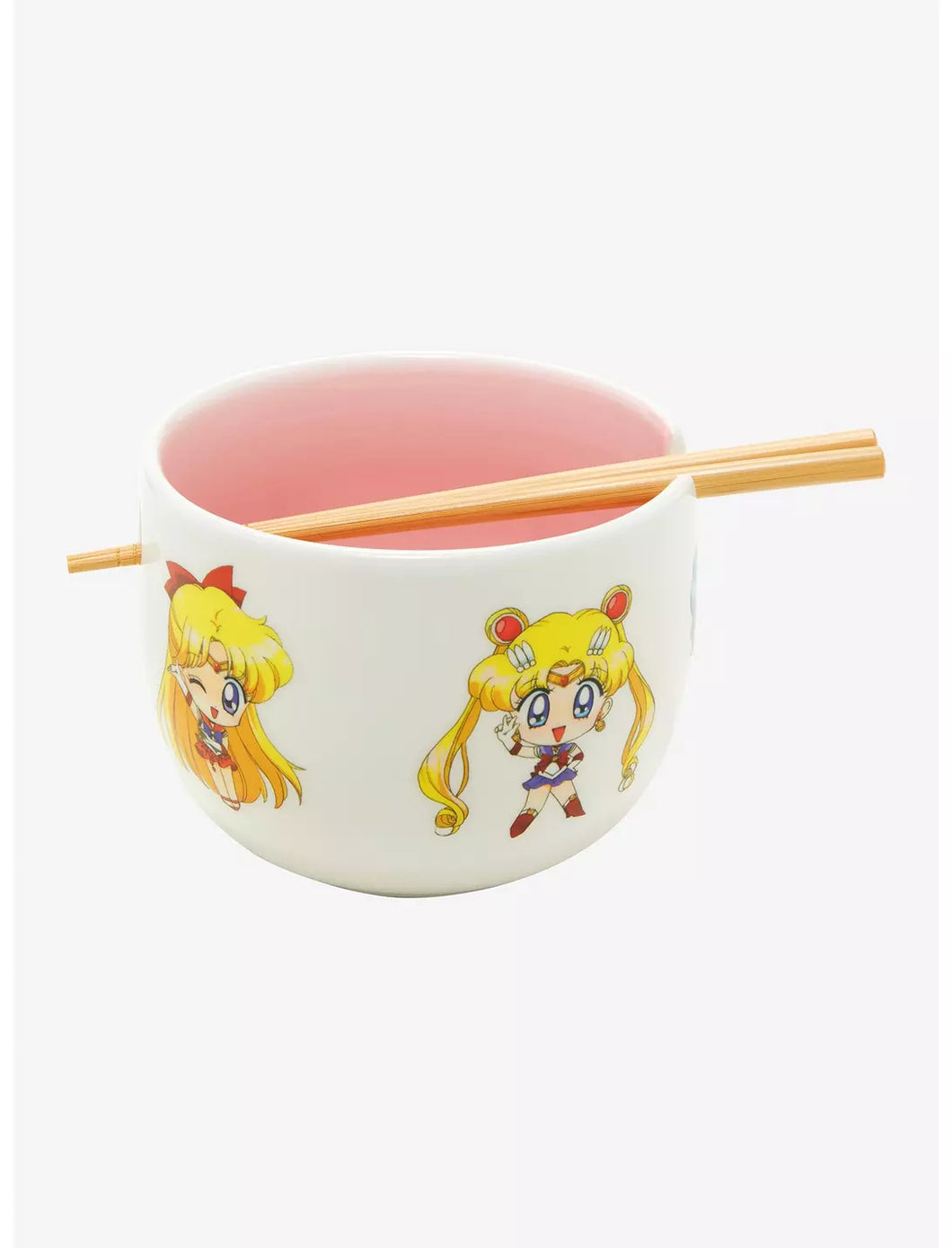 Sailor Moon Ramen Bowl with Chopsticks Crystal Chibi Sailor Guardians Just Funky