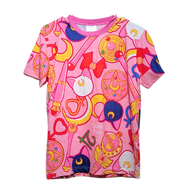 Sailor Moon Short Sleeve T-Shirt Pink Universal Studios Japan