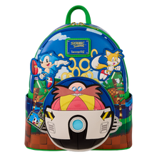 Load image into Gallery viewer, Sonic The Hedgehog Mini Backpack Sonic Light-Up SEGA Loungefly
