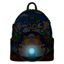 Load image into Gallery viewer, Sonic The Hedgehog Mini Backpack Sonic Light-Up SEGA Loungefly
