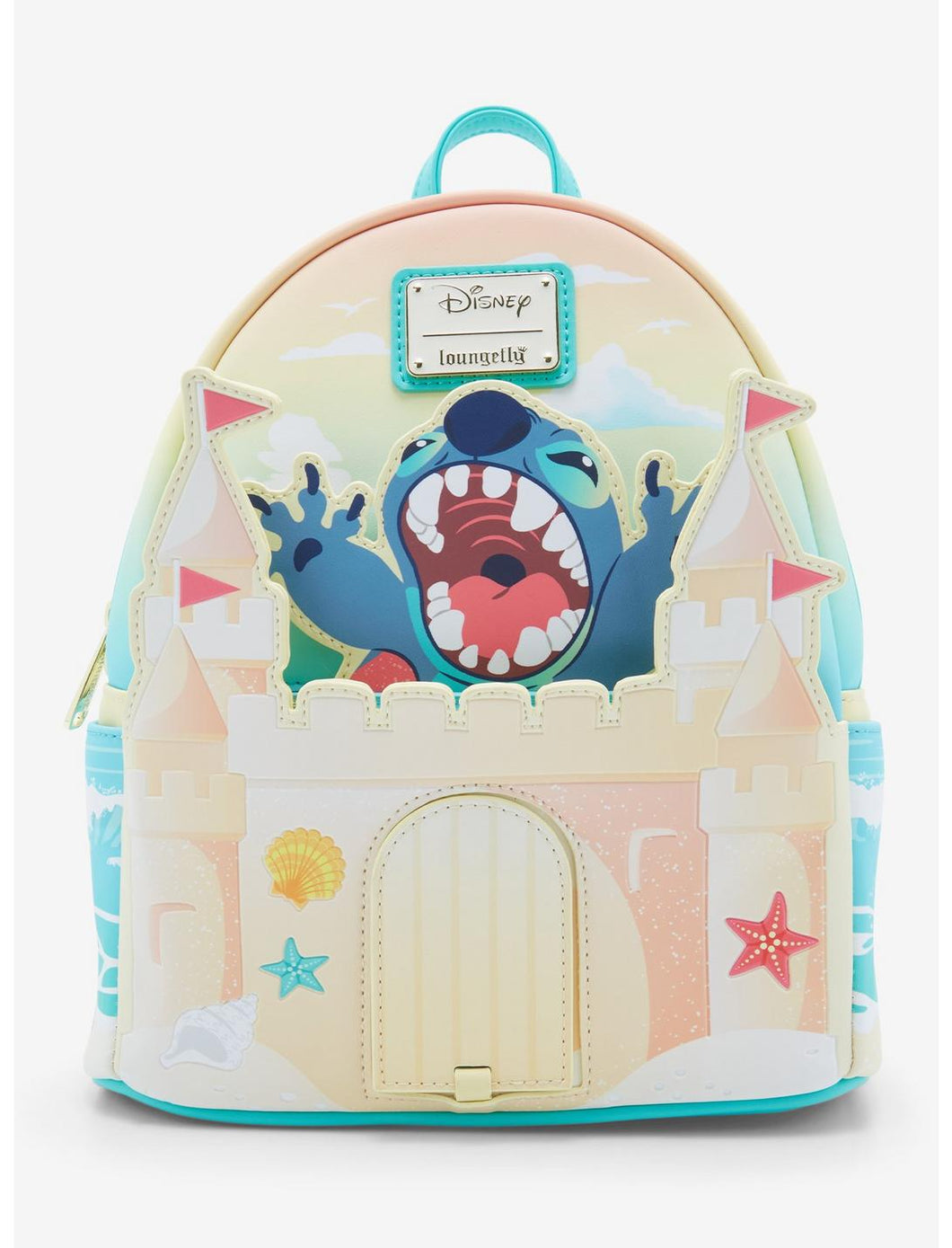 Disney Mini Backpack Stitch Sandcastle Loungefly
