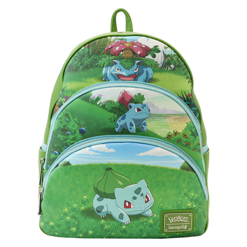 Pokemon Bulbasaur Evolutions Triple Pocket Backpack