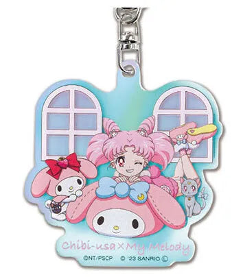 Sanrio x Sailor Moon Keychain Sailor Chibi Moon x My Melody Aurora