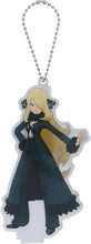 Load image into Gallery viewer, Pokemon Masters Salon Keychain Stand Cynthia and Garchomp Pokemon Center 2022
